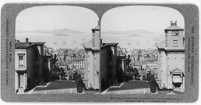 View of harbor from Telegraph Hill, San Francisco