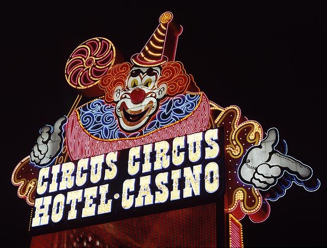 Circus Circus Hotel and Casino neon sign, Las Vegas, Nevada
