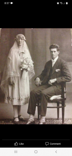 Ellen Elizabeth nee Jarvis  . Alexander Robert Compton  wedding photo