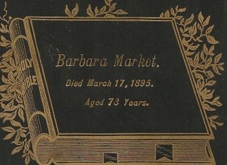 Barbara Market Funeral Card