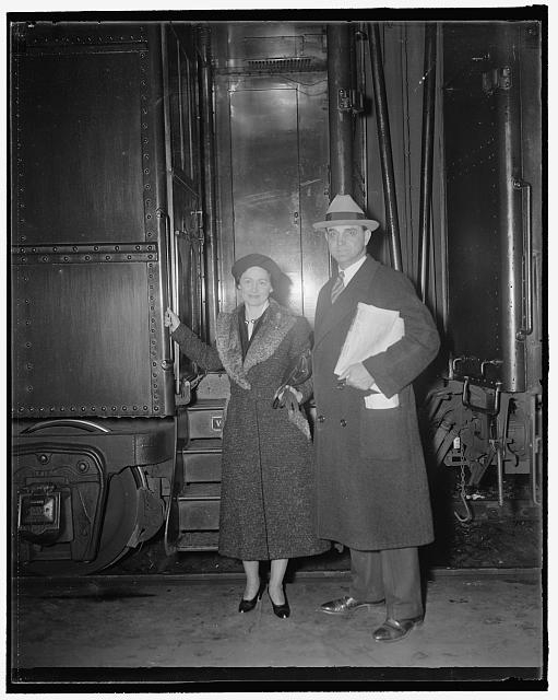 Sen. and Mrs. Sherman Minton of Ind.