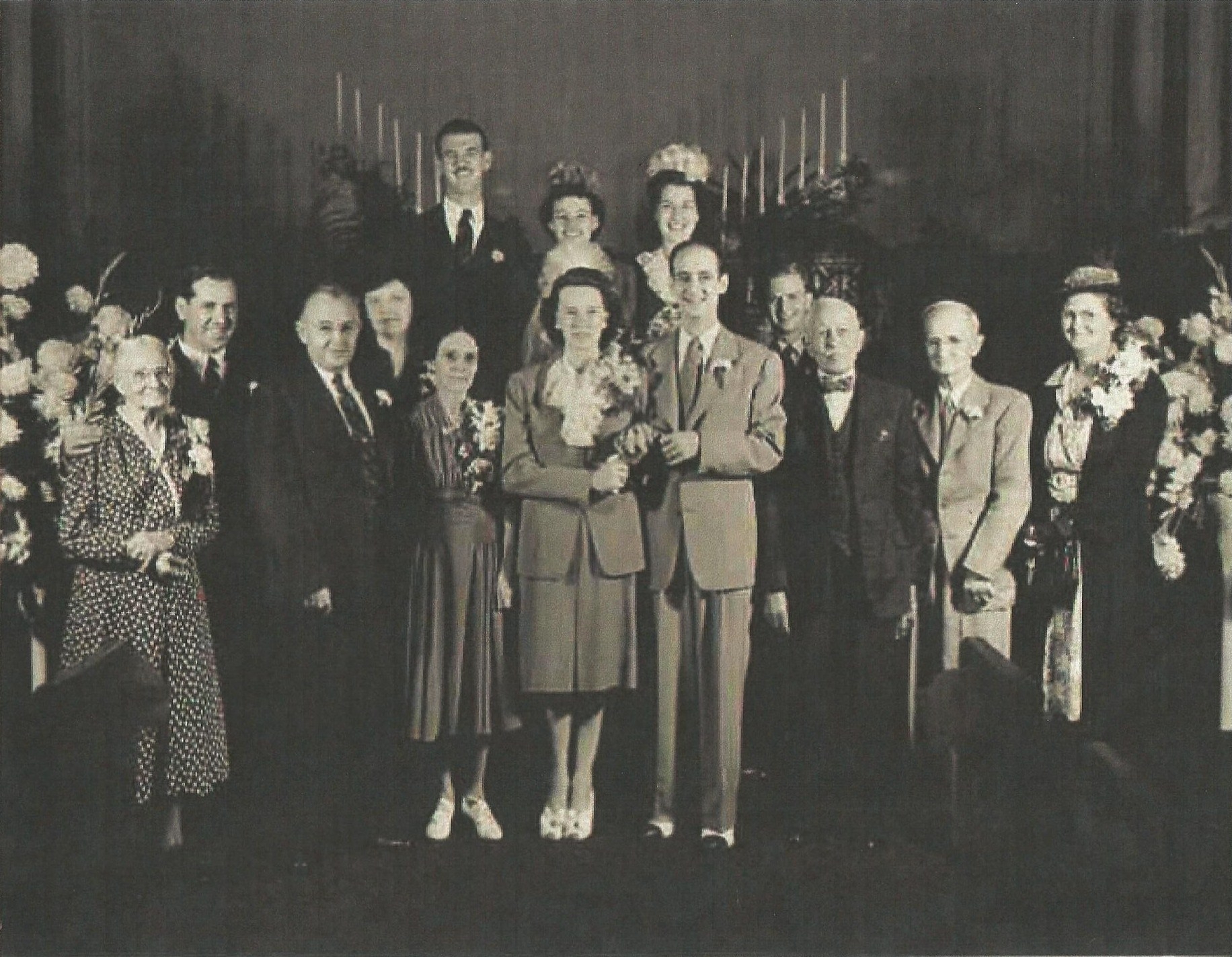 Bessie Cazneau & Ted Nixon wedding, 1942