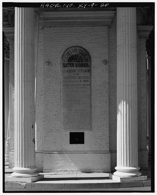 20. SOUTH VIEW OF CORNER STONE - Louisville Water Company...