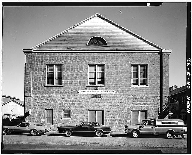 6. Building No. 55, West (front elevation) - Mare Island...