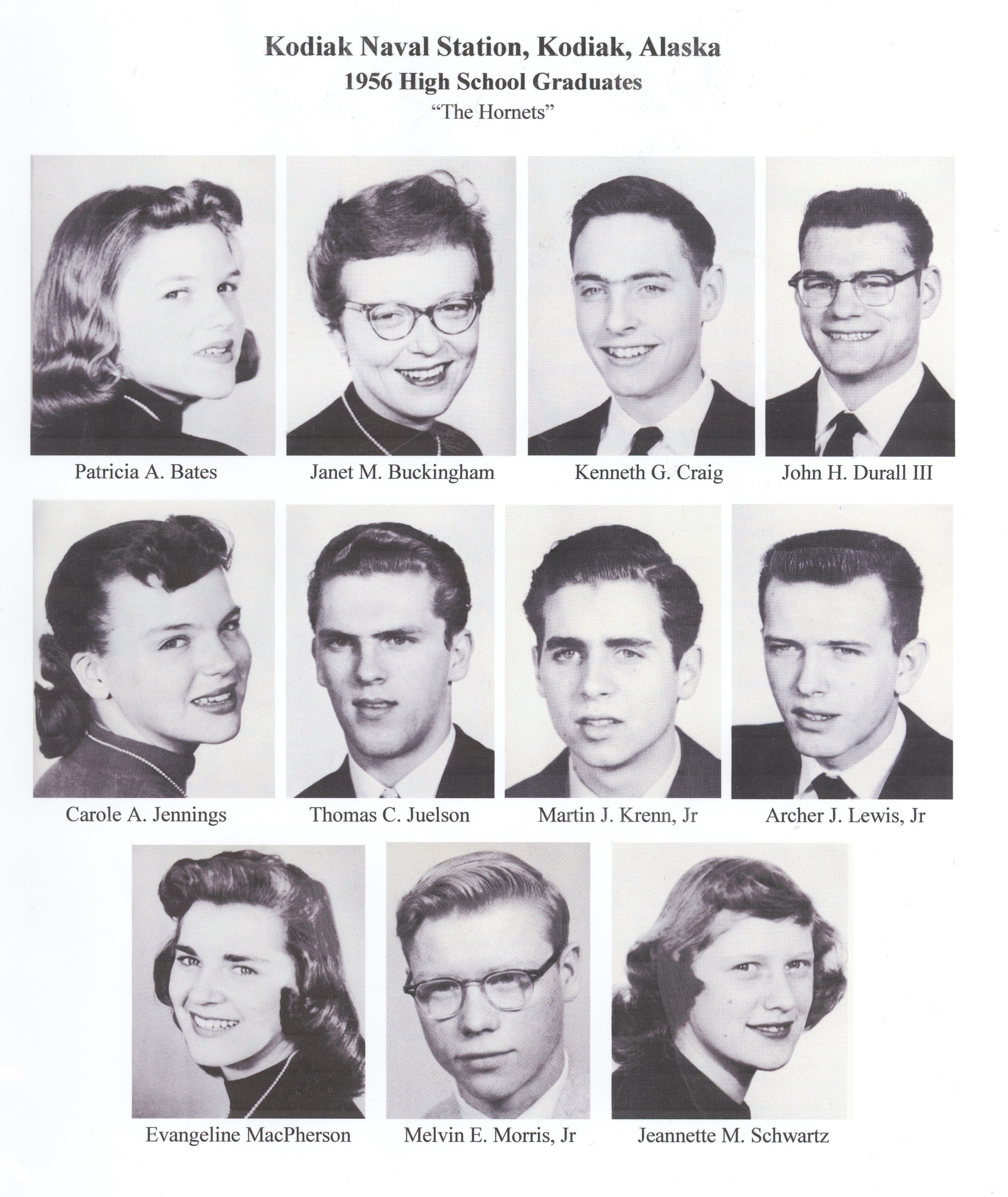 1956 Kodiak Naval Station High School