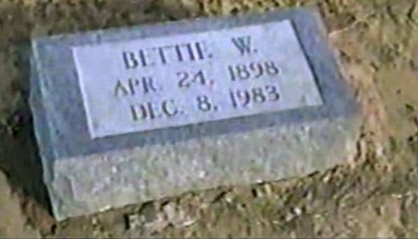 Bettie W. Shockley gravesite
