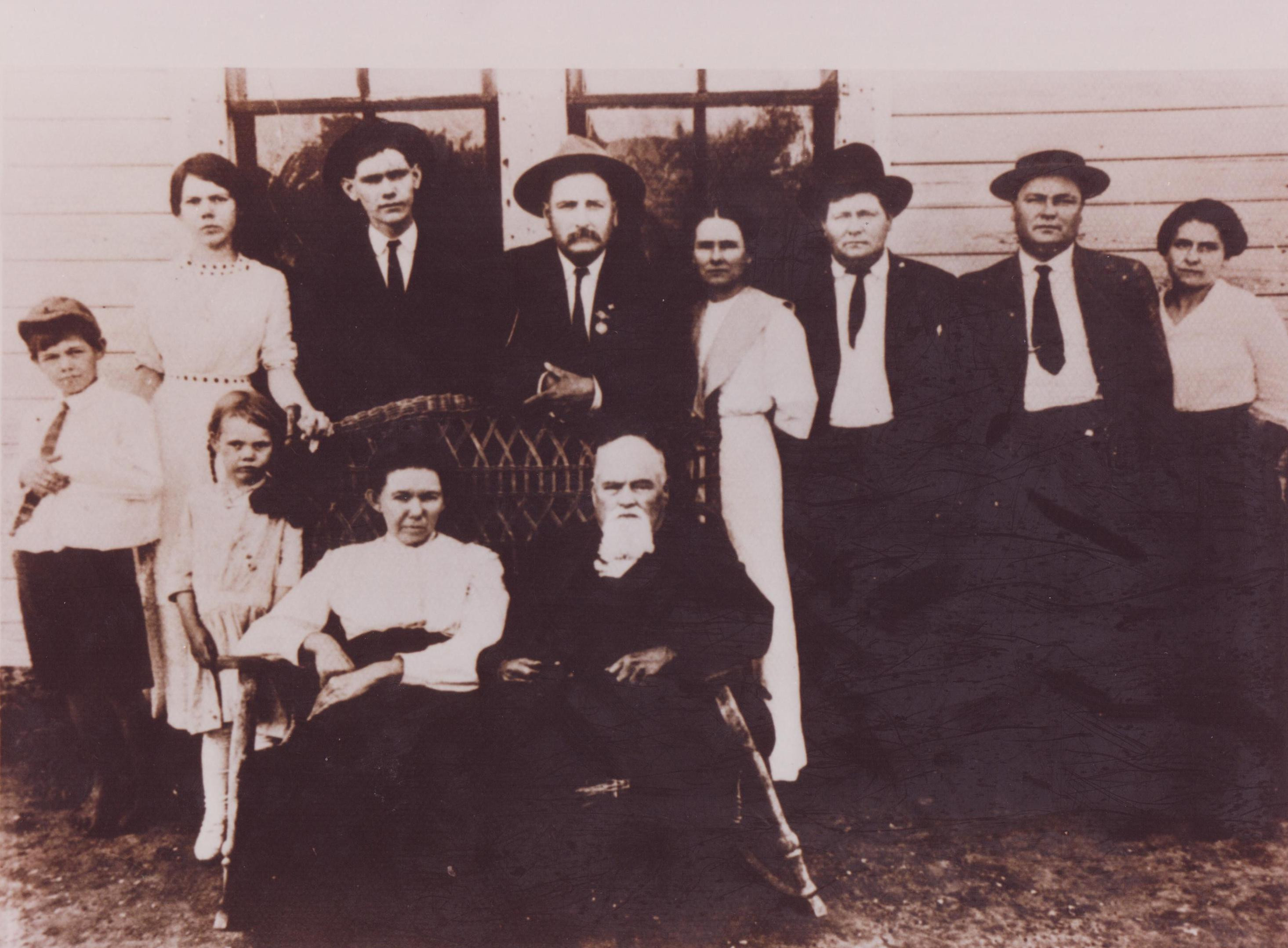 PETERS FAMILY COLLECTION  William Edward Peters and wife, Allie Anderson Peters (seated)