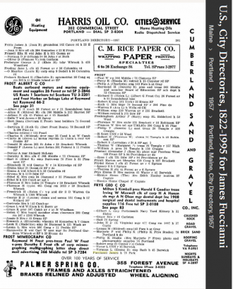 James A Fucciani --U.S., City Directories, 1822-1995(1957)