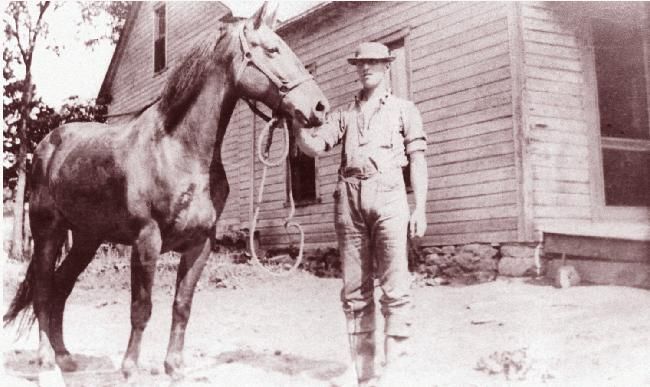 William Mc Robbie & his horse