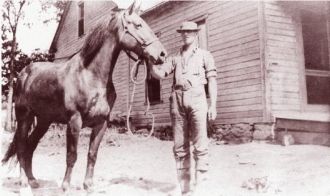 William Mc Robbie & his horse