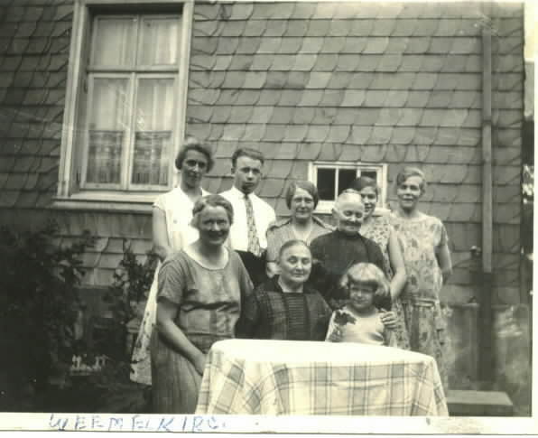 Clair Kirchner with German relatives