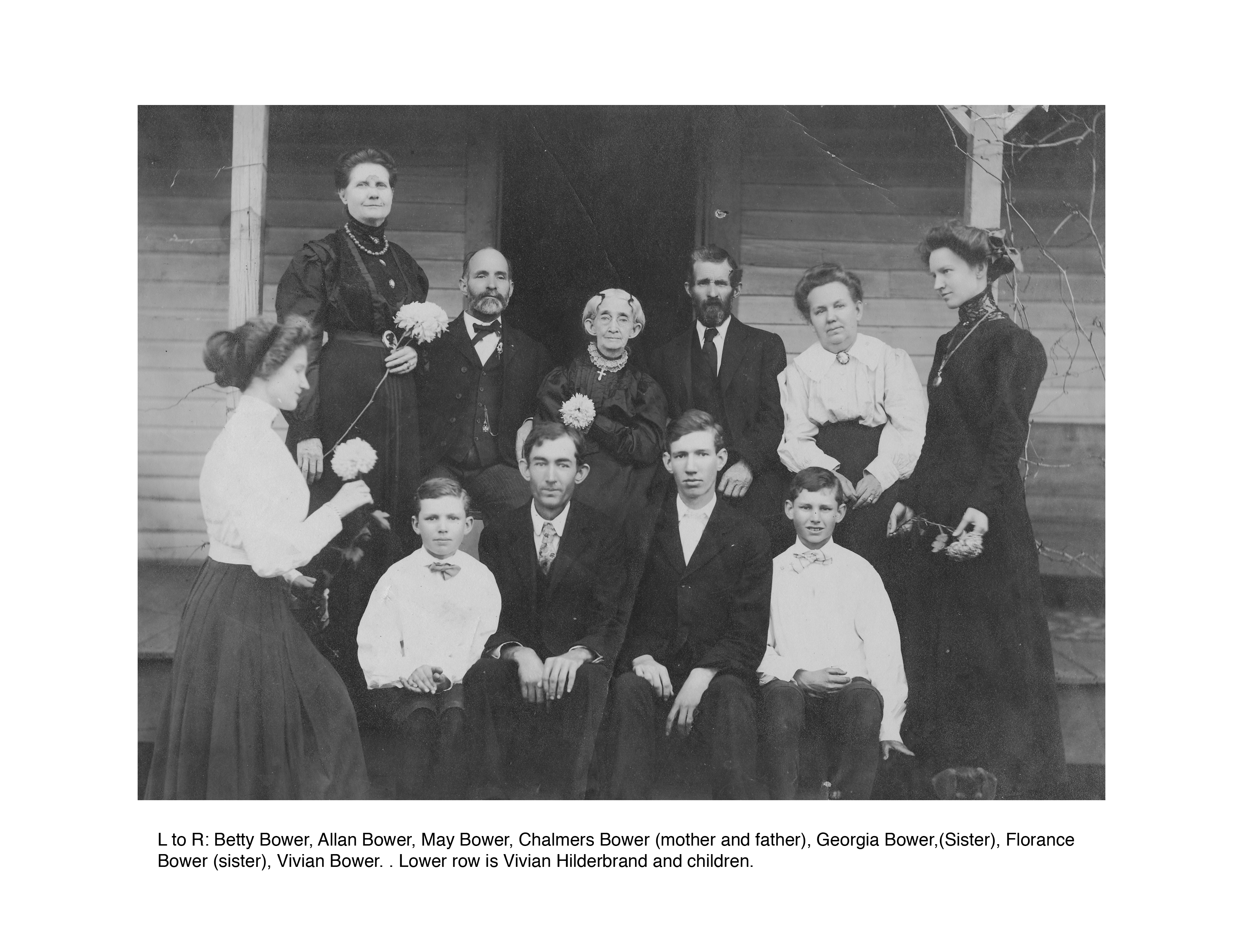 Bower & Hilderbrand Families, Texas 1890
