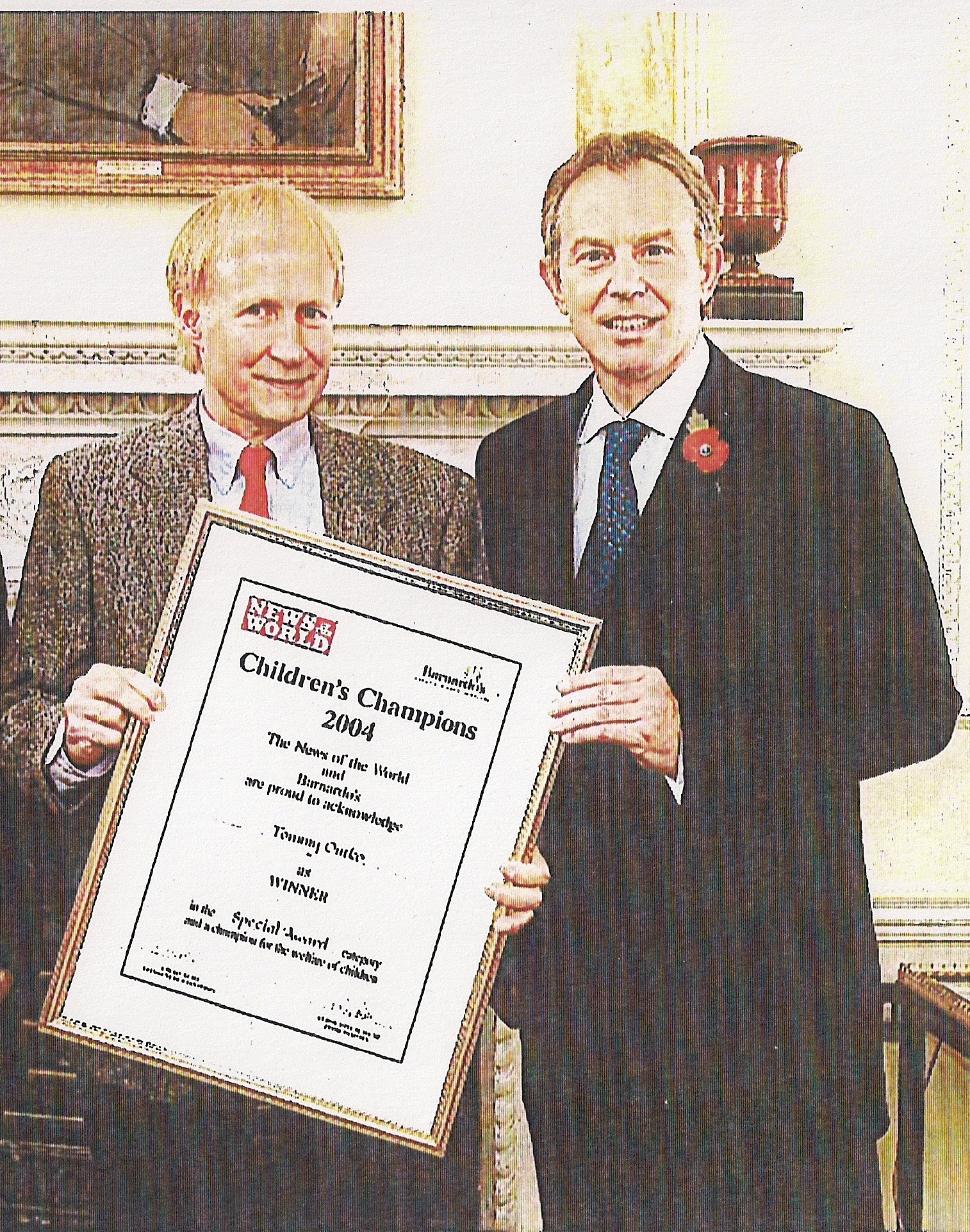 Prime Minister Tony Blair & Tommy Ontko