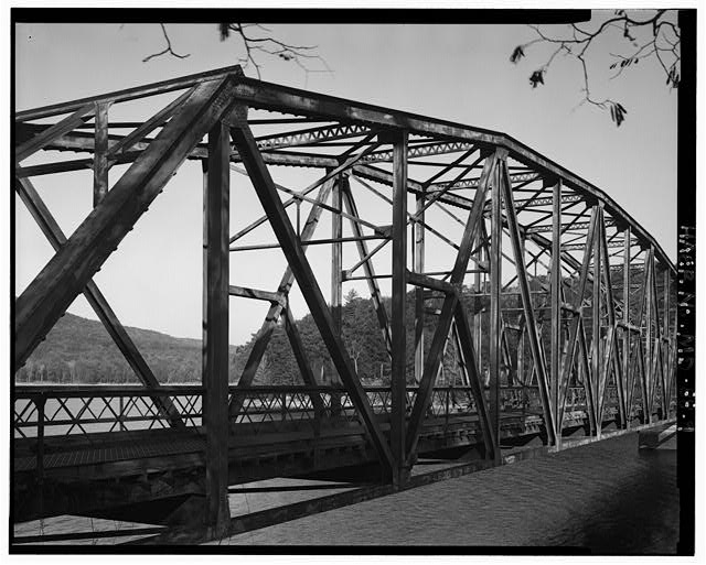 9. OBLIQUE VIEW, PARTIAL WEST SPAN, FROM SOUTHWEST,...