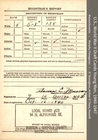Paul Gerard O'Hara--U.S., World War II Draft Cards Young Men, 1940-1947(16 oct 1940)back.PNG
