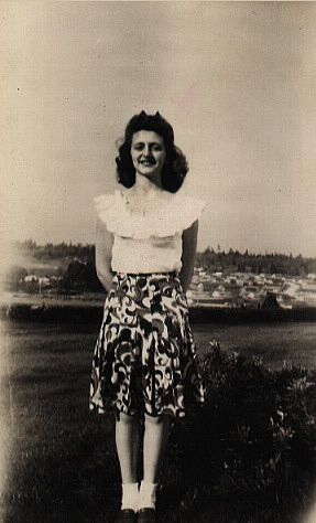 Barbara Weaver at attention Barbara Weaver at attention