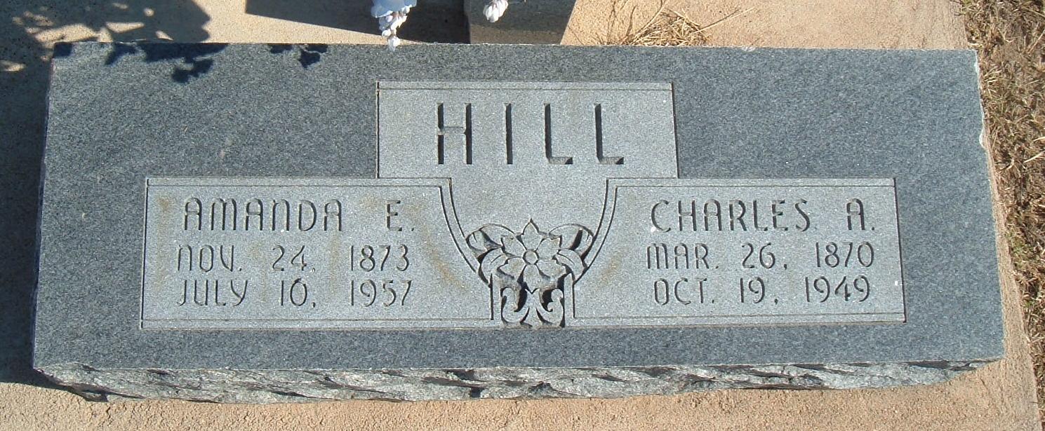 Charles and Amanda Emeline Hill gravesite
