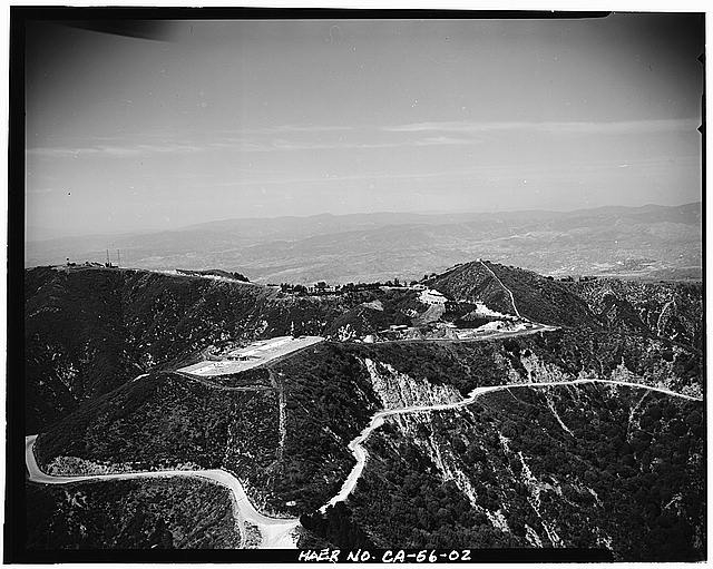 2. AERIAL VIEW, LOOKING WEST, SHOWING RADAR SITE IN UPPER...