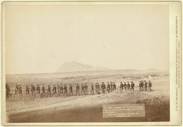 Company "C," 3rd U.S. Infantry, caught on the fly, near...