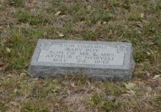 Baby Boy Norvell Headstone