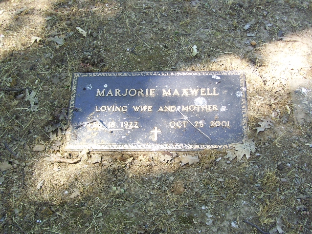 Marjorie Maxwell Headstone