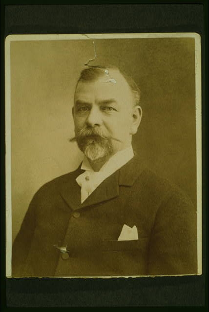 [Frederick G. Bourne, head-and-shoulders portrait, facing...