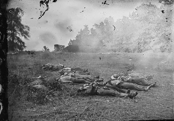 Gettysburg, Pa. Confederate dead Rose Woods