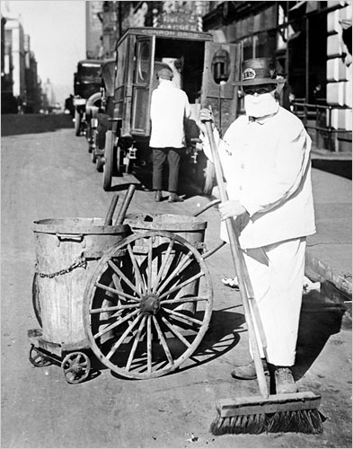 Streetcleaner, 1918 flu pandemic
