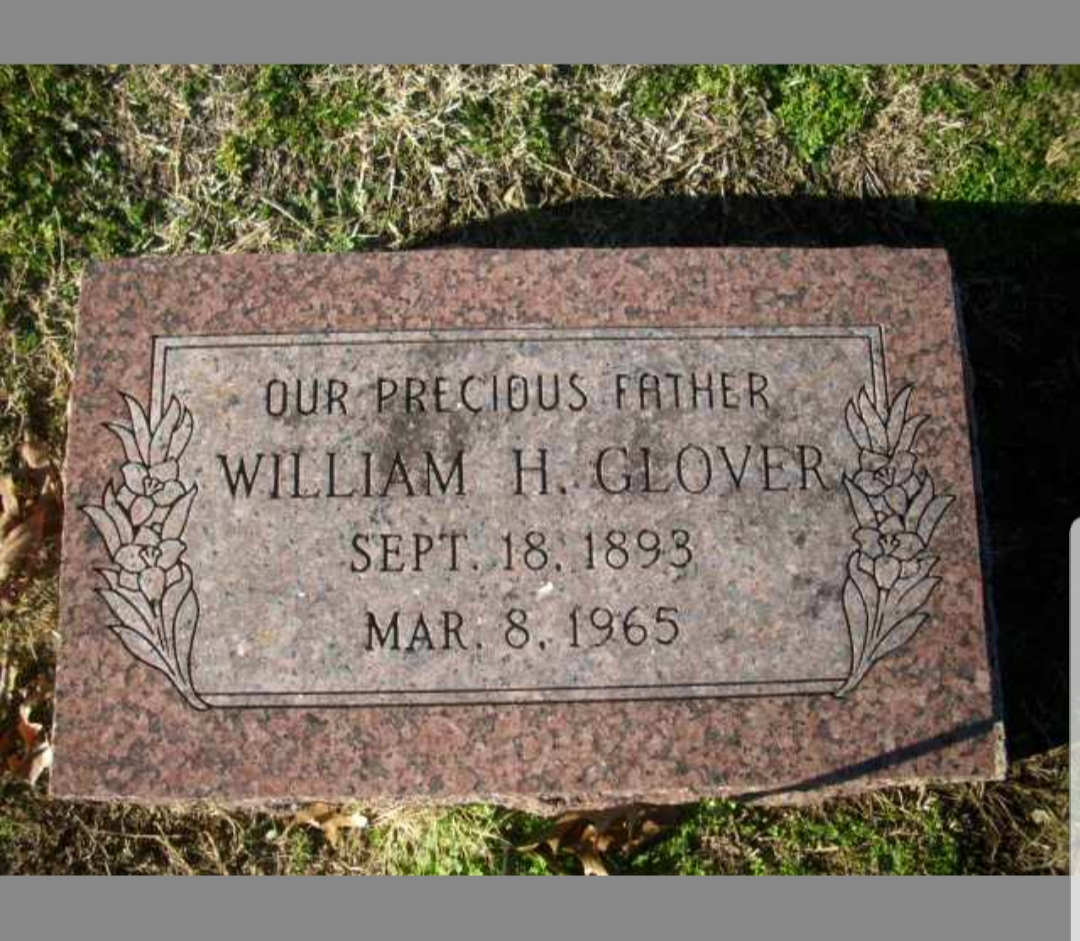 William Hilbert Glover Gravestone