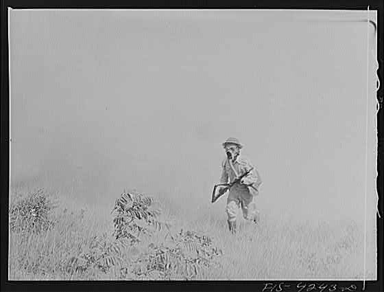Fort Riley, Kansas. A soldier of a rifle platoon of a...