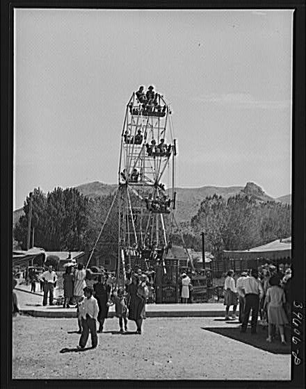 Ferris wheel. A carnival was in Vale, Oregon, on the...