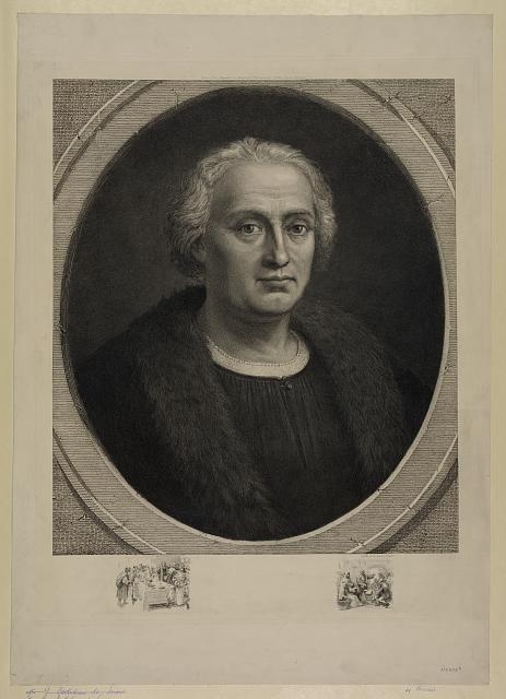 [Christopher Columbus, bust portrait, facing right, in...