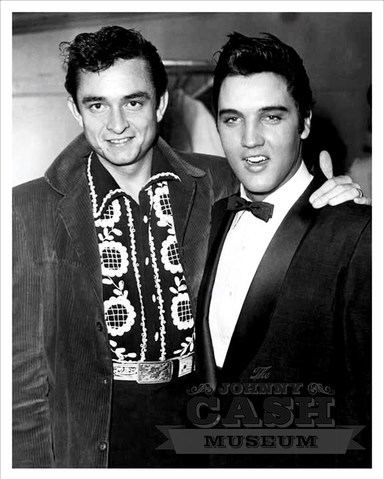 Johnny Cash and Elvis Presley.