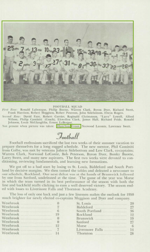 U.S., School Yearbooks, 1900-1999(1950)football