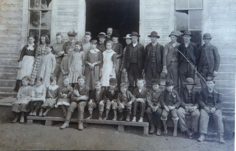Scappoose school photo 1886