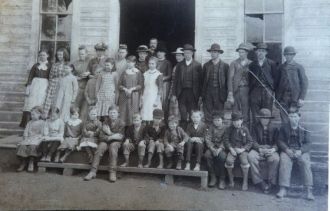Scappoose school photo 1886