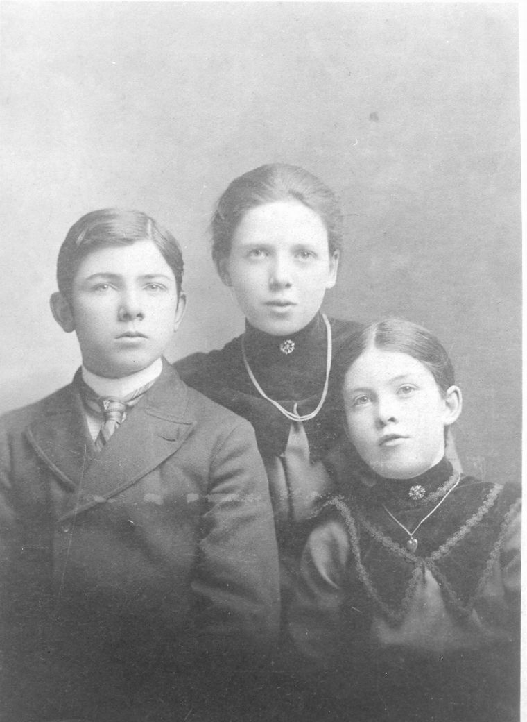 Grandpa Burkell and sisters
