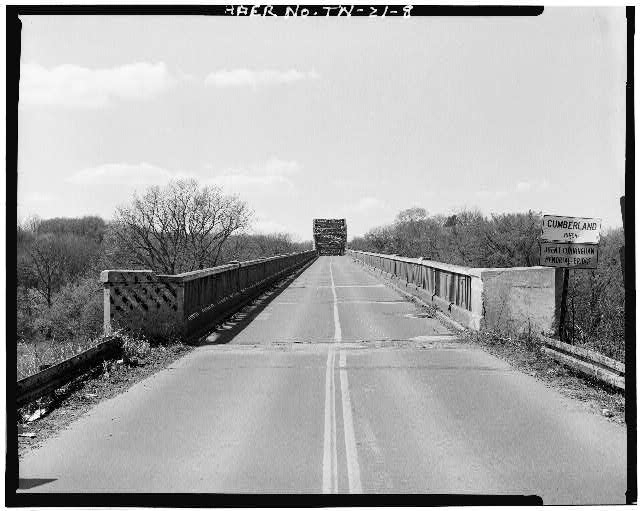8. THROUGH VIEW OF BRIDGE, LOOKING WEST - John T....