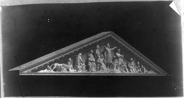 [Capitol, maquette of sculpture 'Landing of Pilgrims' for...