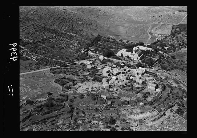 Air views of Palestine. West of Jerusalem. El-Kubeibi....