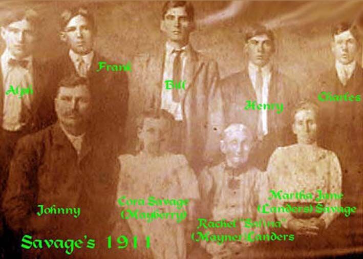 The Johnny Savage Family  (OK.), 1911