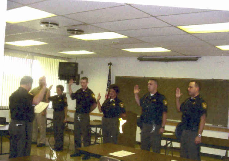 Stark County Sheriff's office, getting sworn in