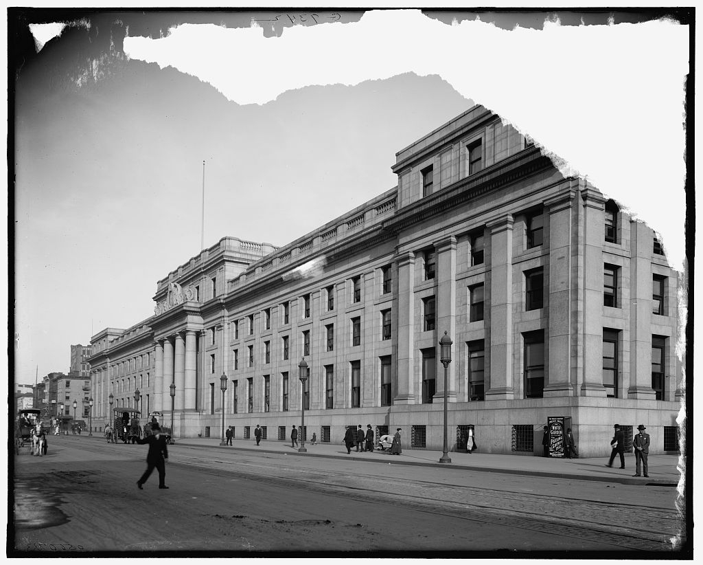 [The Pennsylvania Station, west facade, New York, N.Y.]