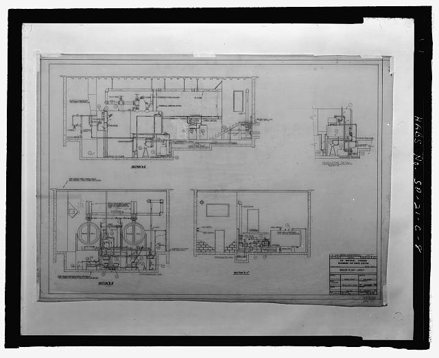 8. Boiler plant layout section drawing. - Ellsworth Air...