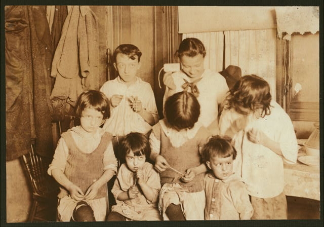 Stinging milk tags (See 4916). Location: [Newark], New...