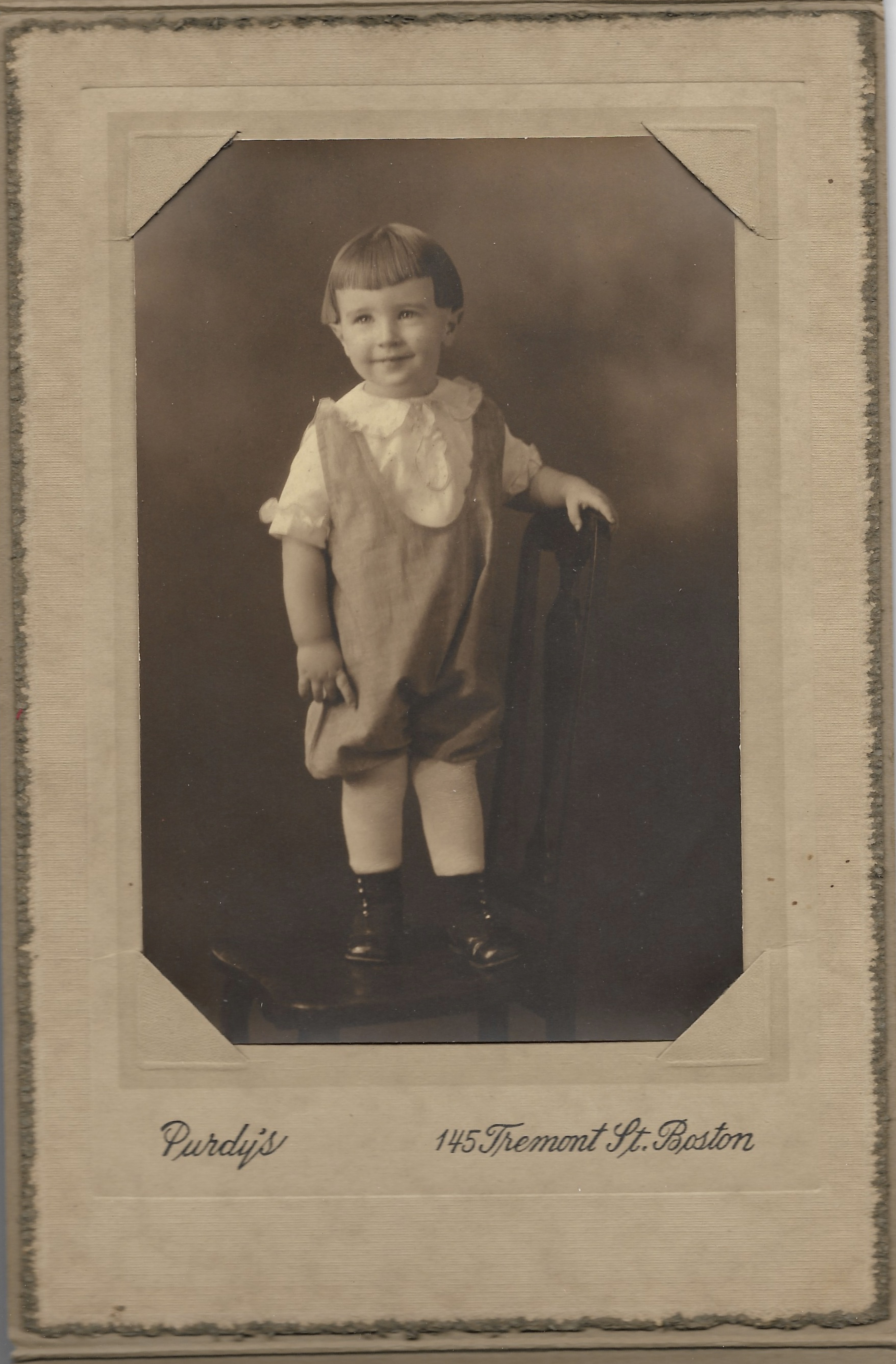 Unknown Child at James E. Purdy's Studio