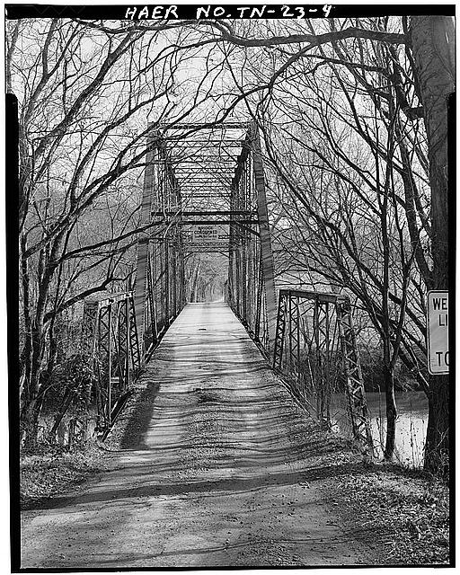 4. THROUGH VIEW OF BRIDGE, LOOKING EAST - Hobbs Bridge,...