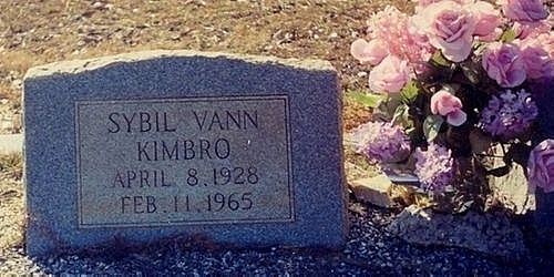 Grave of Sybil Vann Kimbro
