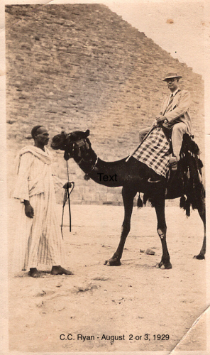 C.C. Ryan in Egypt 1929