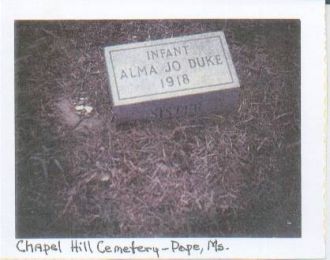 Alma Jo Duke Gravestone